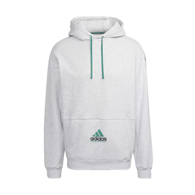 adidas Originals EQT Hoodie Embroidered Logo Pullover - Light Gray () HG8091
