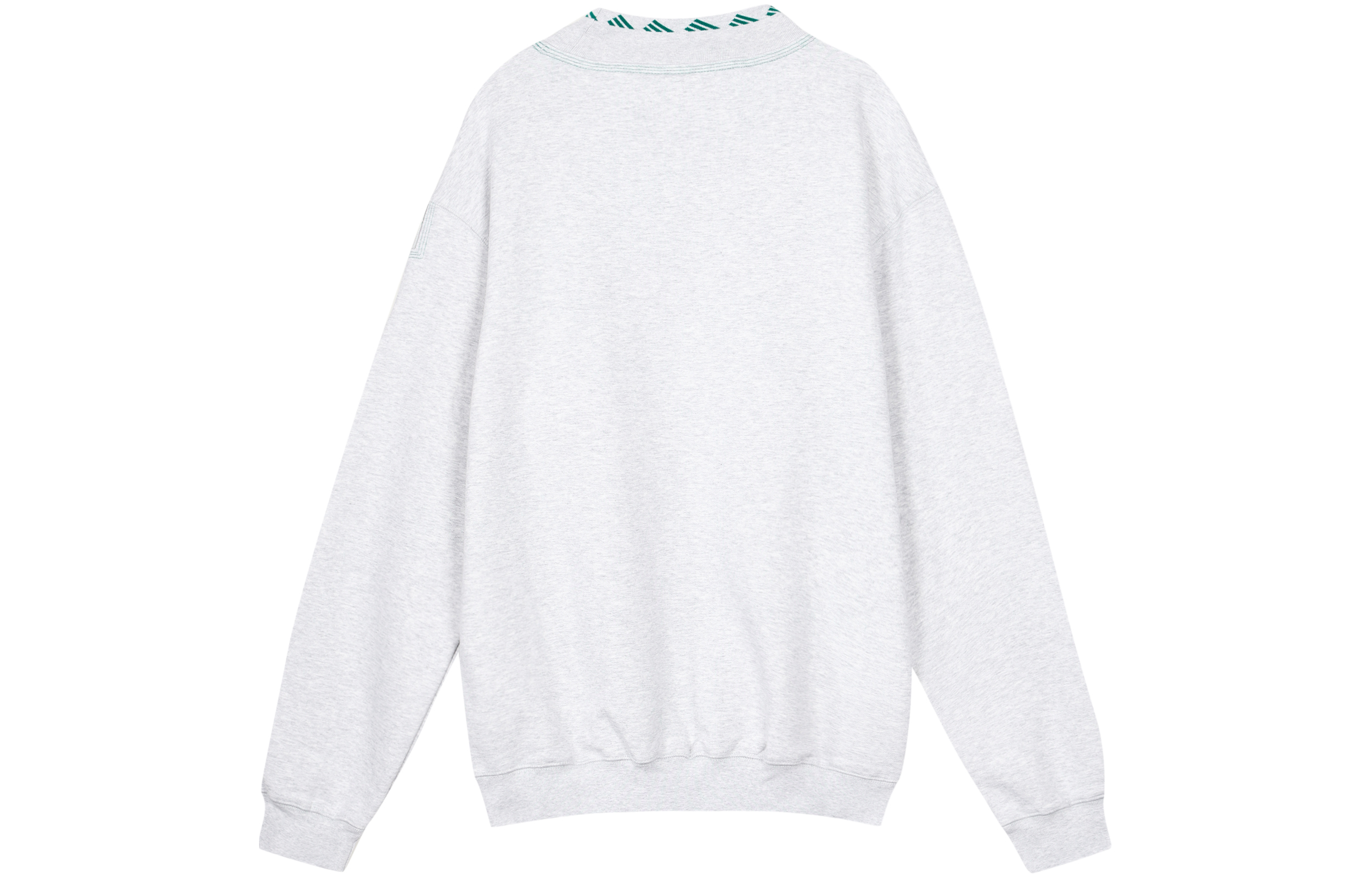 adidas Originals EQT Logo Embroidered Crewneck Pullover Sweatshirt Grey Mens HG8094 圖 3
