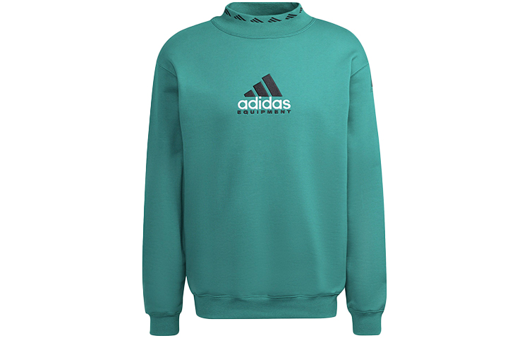 adidas Originals EQT Logo Embroidered Green Crewneck Sweatshirt HG8093