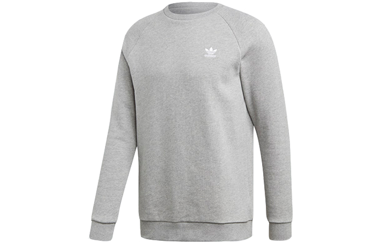 adidas Originals Essential Crew Sweatshirt Casual Pullover - Gray DV1642