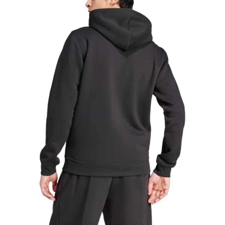 adidas Originals Essential Trefoil Black Hoodie - Soft, Warm, Zip-Design IW5791 圖 5