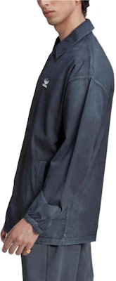 adidas Originals Essentials+ Dye Gradient Logo Button Jacket Blue HK7513 Shop adidas Originals Essentials+ Dye Gradient Logo Button Jacket Blue HK7513