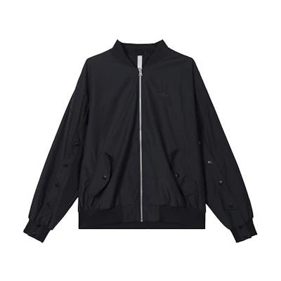 adidas Originals Essentials Black Full-Zip Track Jacket IC8155