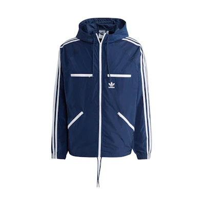adidas Originals Essentials Logo Hoodie Full-Zip Jacket Blue IB9961