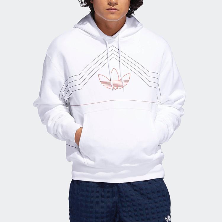 adidas Originals Ewing Hoody Pullover White Casual Sports Hoodie DV3102 圖 4