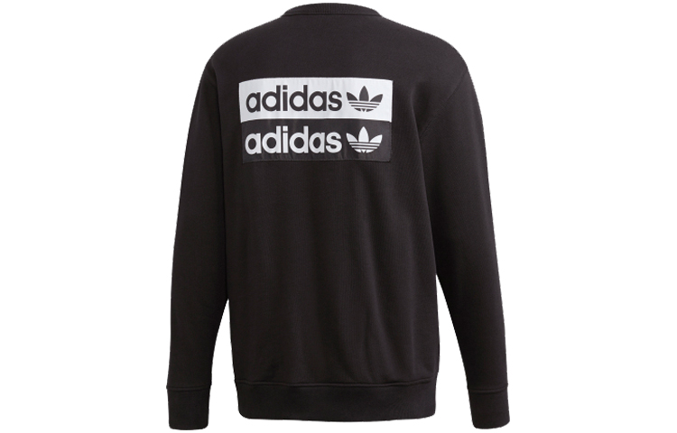 adidas Originals F A Crew Double Logo Pullover Sweatshirt Black () FM2262