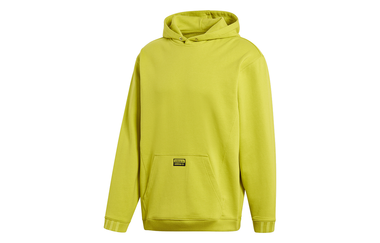 adidas Originals Fashion Hoodie Green Yellow Casual Pullover GD9346