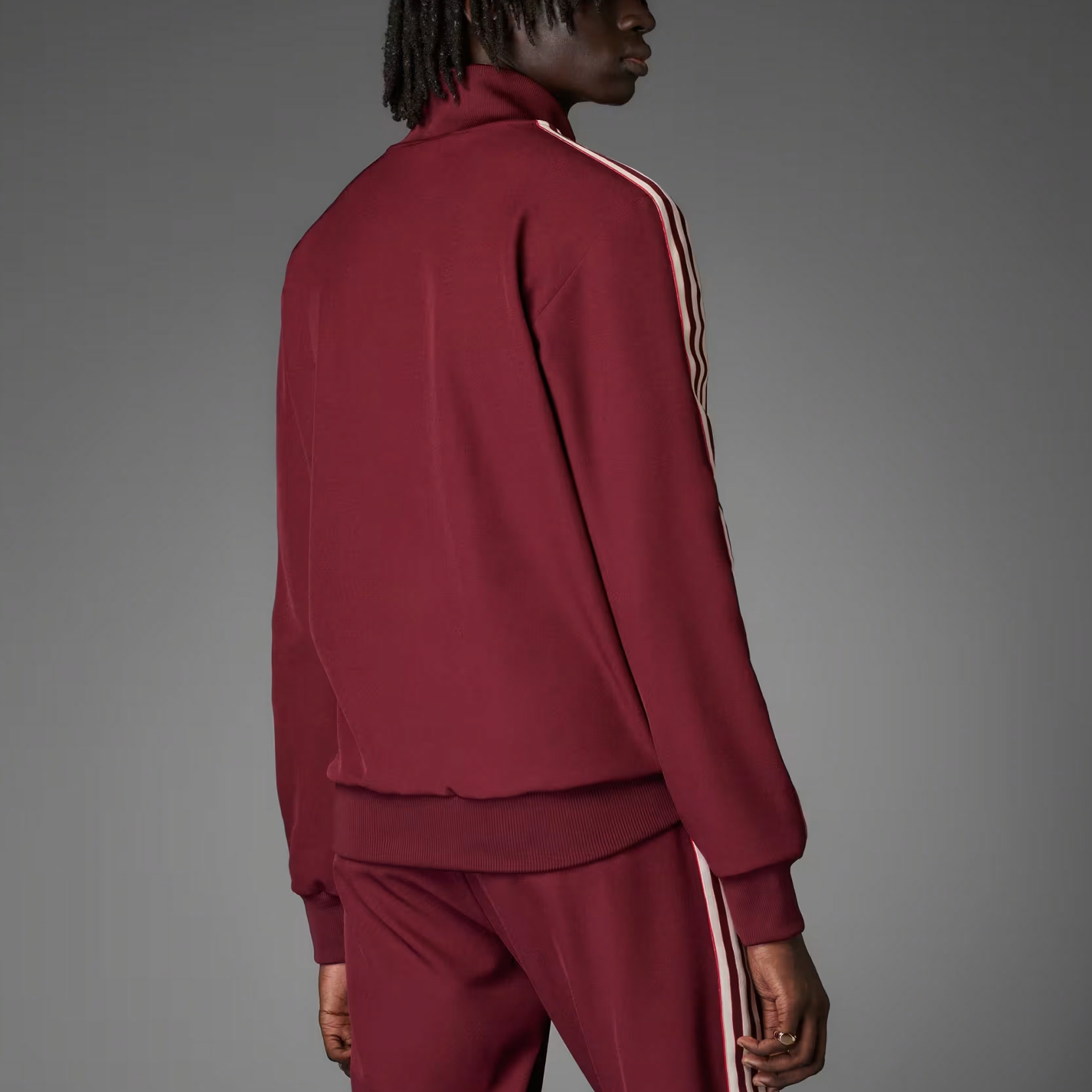 adidas Originals FC Bayern Terrace Icons Red Track Top Striped Jacket JF0582 圖 5