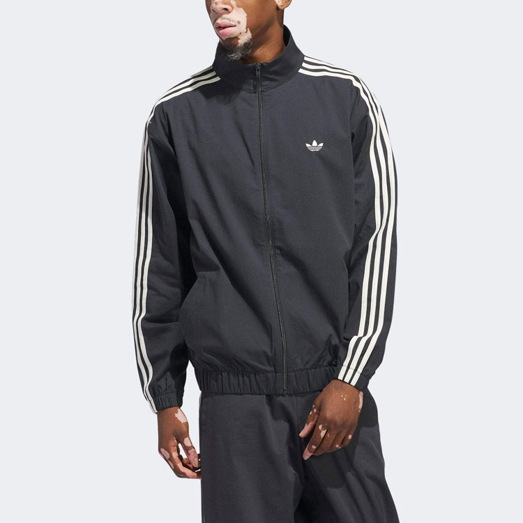 adidas Originals Firebird Black 3-Stripes Track Jacket Unisex Sportswear IU0116 圖 4
