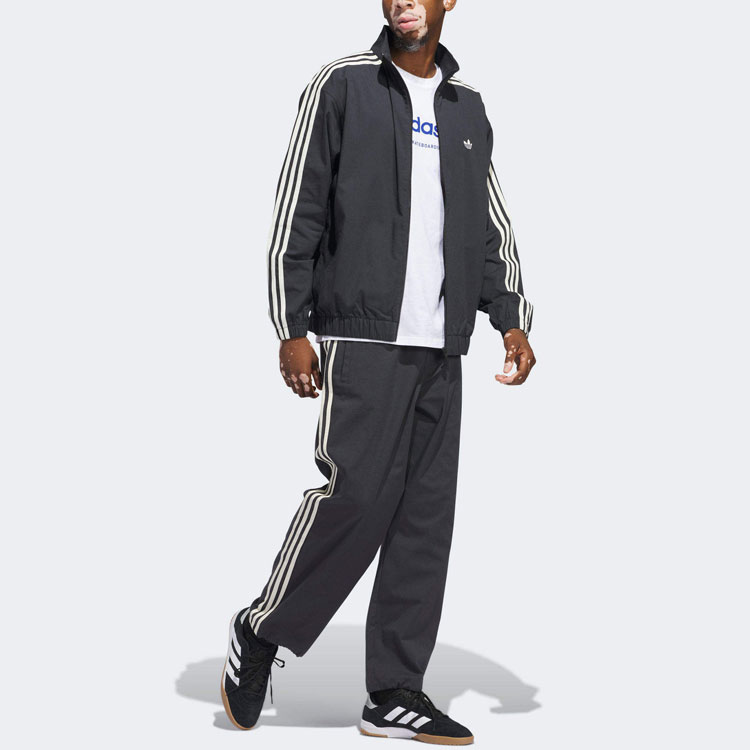 adidas Originals Firebird Black 3-Stripes Track Jacket Unisex Sportswear IU0116 圖 6
