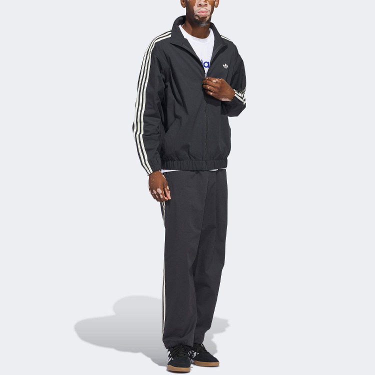 adidas Originals Firebird Black 3-Stripes Track Jacket Unisex Sportswear IU0116 圖 7