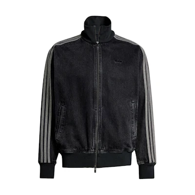 adidas Originals Firebird Denim FB TT Retro Track Jacket Black Denim. JC6717