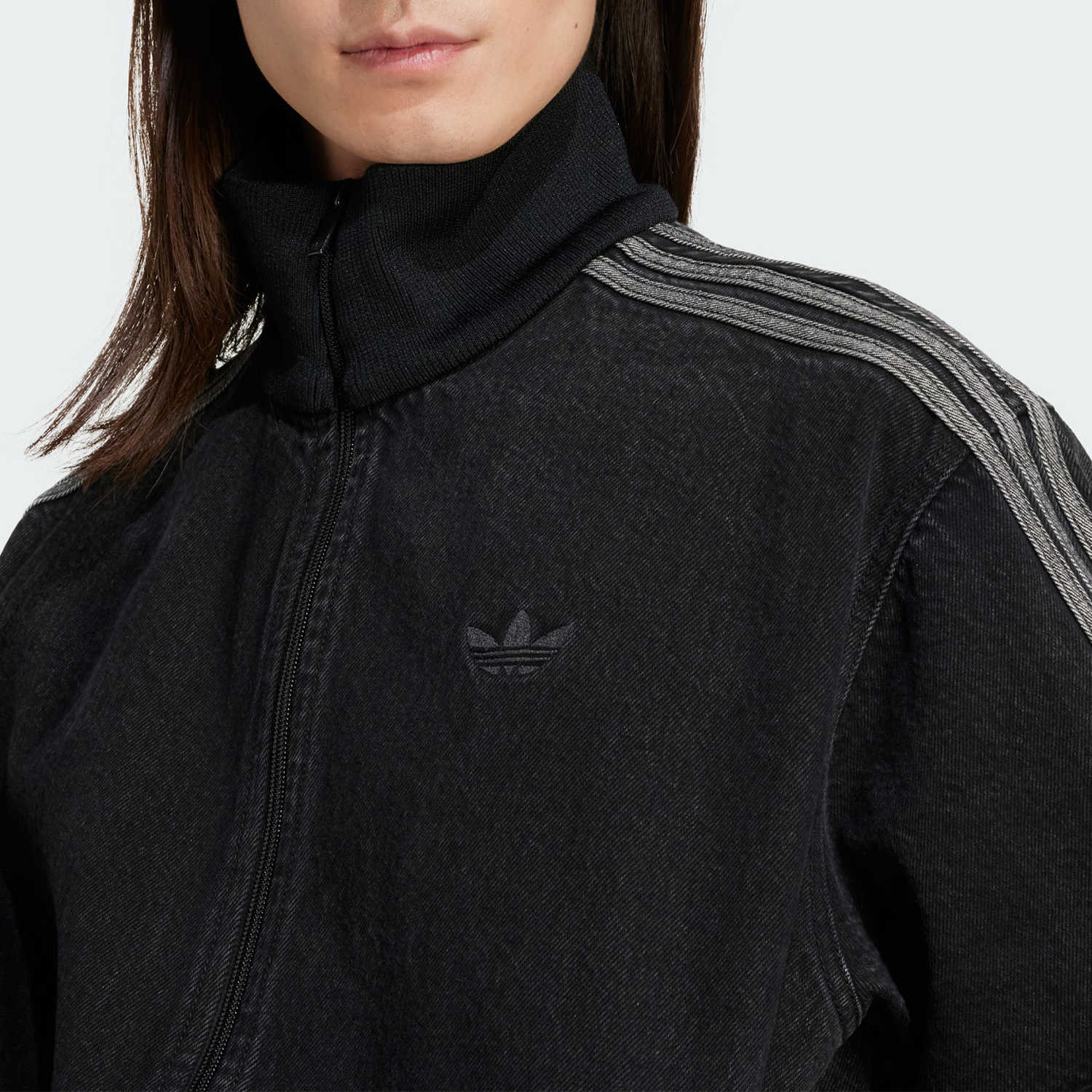 Purchase adidas Originals Firebird Denim FB TT Retro Jaket Track Hitam Denim. JC6717