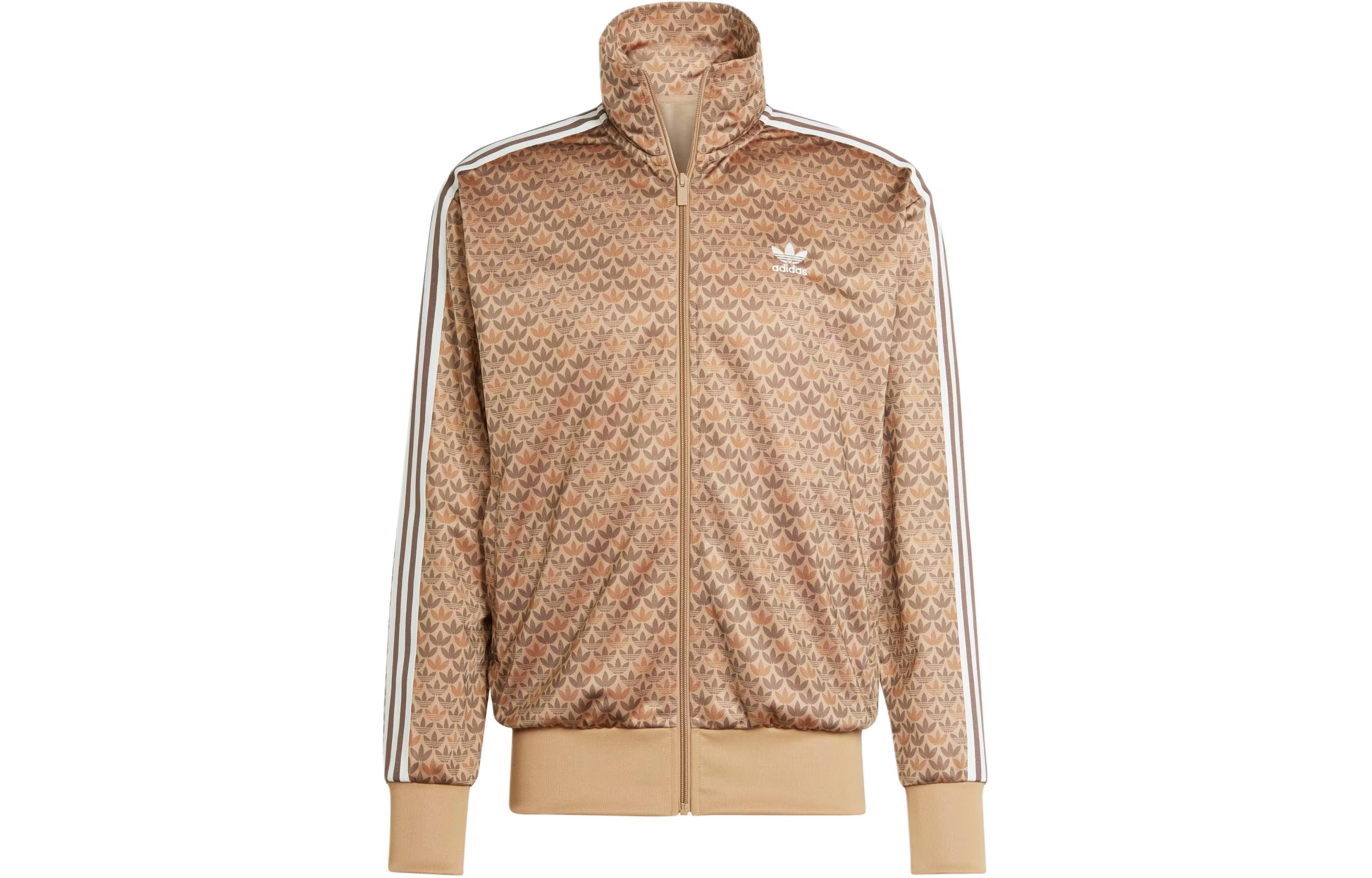 adidas Originals Firebird Mono Track Jacket Brown Classic 3-Stripes Design IS2925