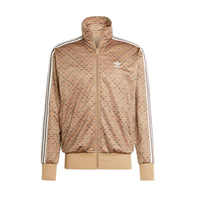 adidas Originals Firebird Mono Track Jacket Brown Classic 3-Stripes Design IS2925