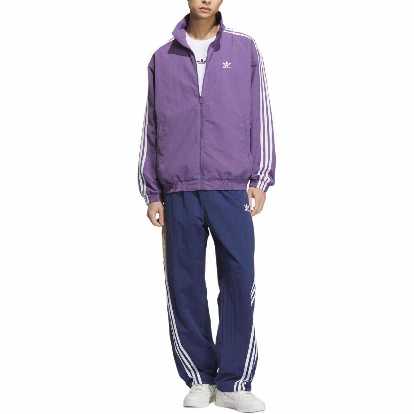 Shop 아디다스 오리지널 파이어버드 트랙탑 자켓 퍼플 - 로고, 편안함, 스포티 스타일 KC1456