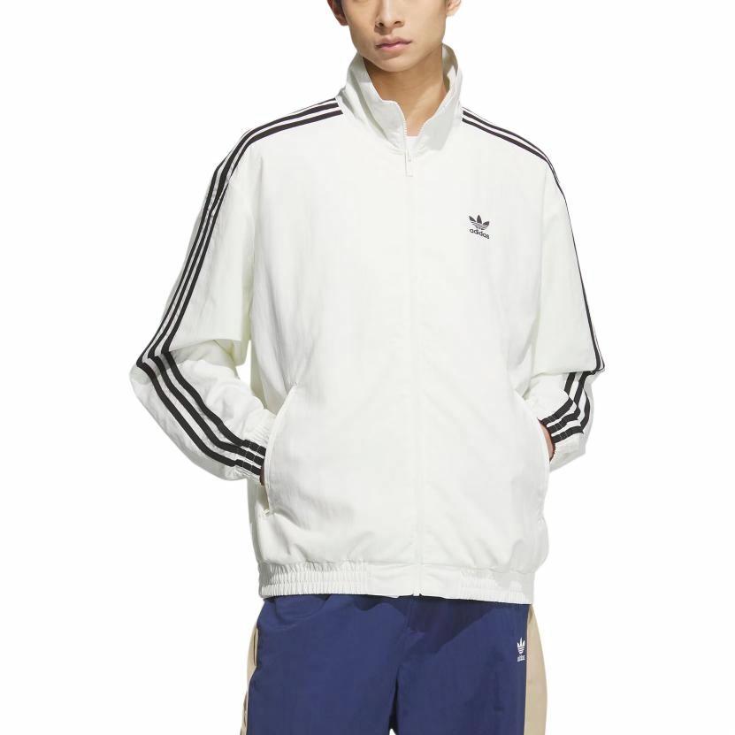 adidas Originals Firebird Track Top White Jacket with Logo & Stripes KC1455 圖 3