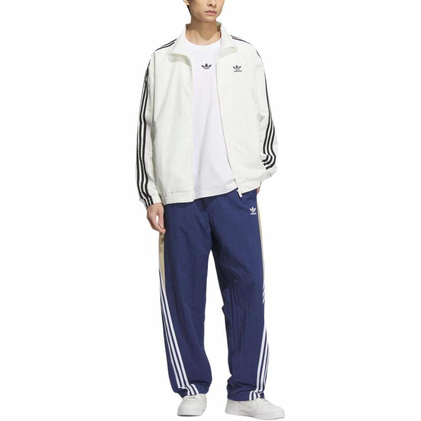 adidas Originals Firebird Track Top White Jacket with Logo & Stripes KC1455 圖 4