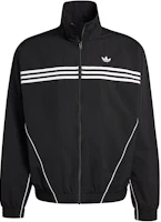 adidas Originals Flames Jacket Black Three-Stripes Colorblock Sports Jacket IS0242 adidas Originals Flames Jacket Black Three-Stripes Colorblock Sports Jacket IS0242