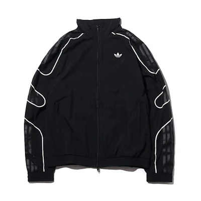 adidas Originals Flamestrike Black Track Jacket with Stand Collar DU8130