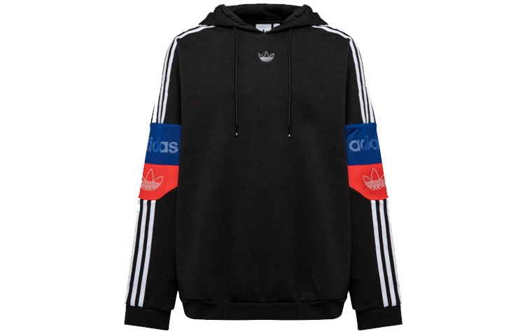 adidas Originals Fleece-Lined Hooded Sweatshirt Black Edition ED7173