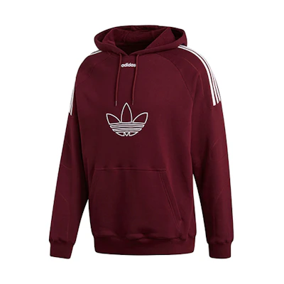 adidas Originals Flock Casual Hoodie Maroon DU8114