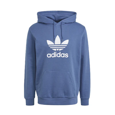 adidas Originals Floral Logo Hoodie Retro Pullover - Blue GN3460