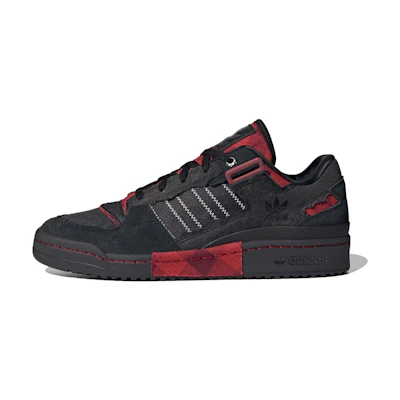 adidas originals Forum Exhibit Low 'Black Red'