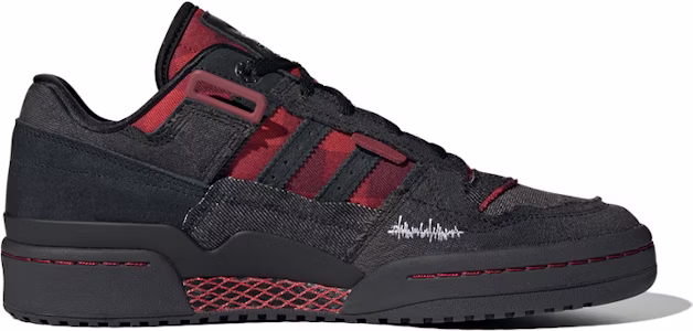 아디다스 오리지널 포럼 Exhibit 로우 '블랙 레드' HQ8417 Order 아디다스 오리지널 포럼 Exhibit 로우 '블랙 레드' HQ8417