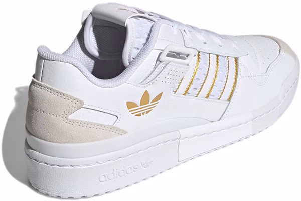 adidas originals FORUM 展示室 Low 耐磨防滑 低筒 板鞋 男女款 白金色 Shop adidas originals FORUM 展示室 Low 耐磨防滑 低筒 板鞋 男女款 白金色