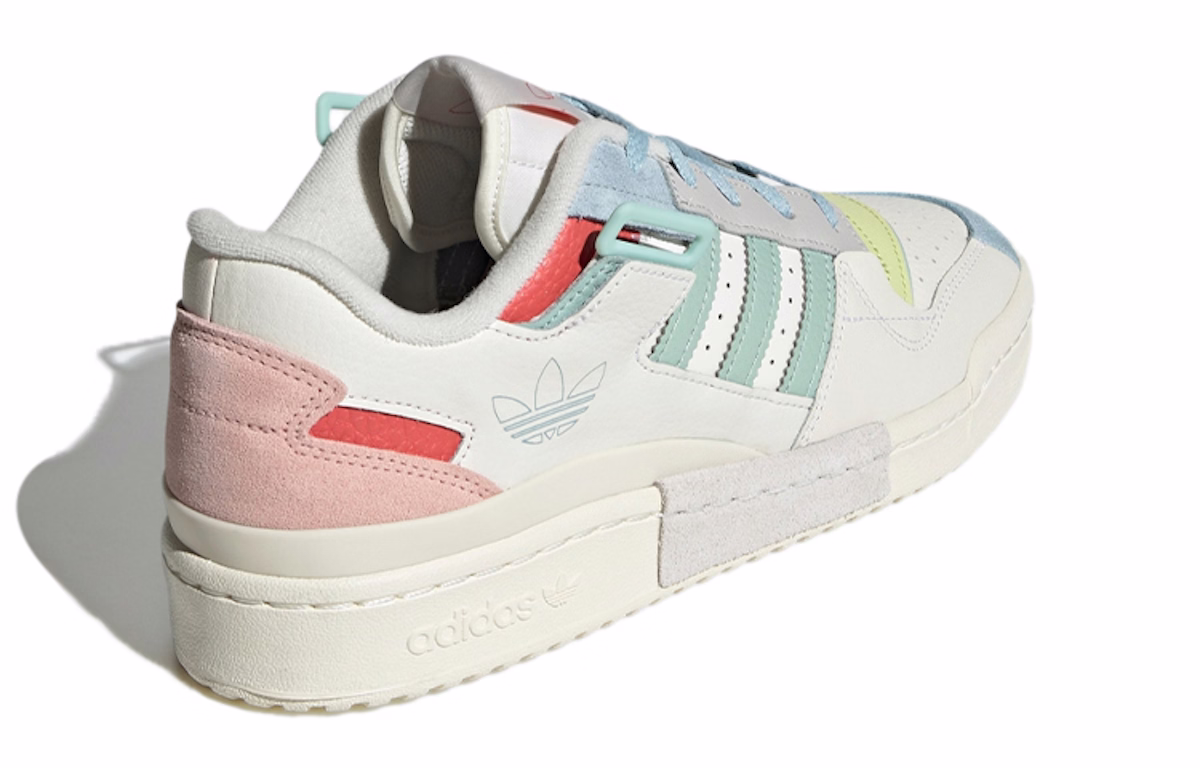 adidas originals Unisex Forum Exhibit Low Sneakers White/Pink/Blue GX4587