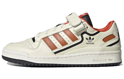 adidas originals Unisex Forum Low Sneakers Ivory/Orange HR0460
