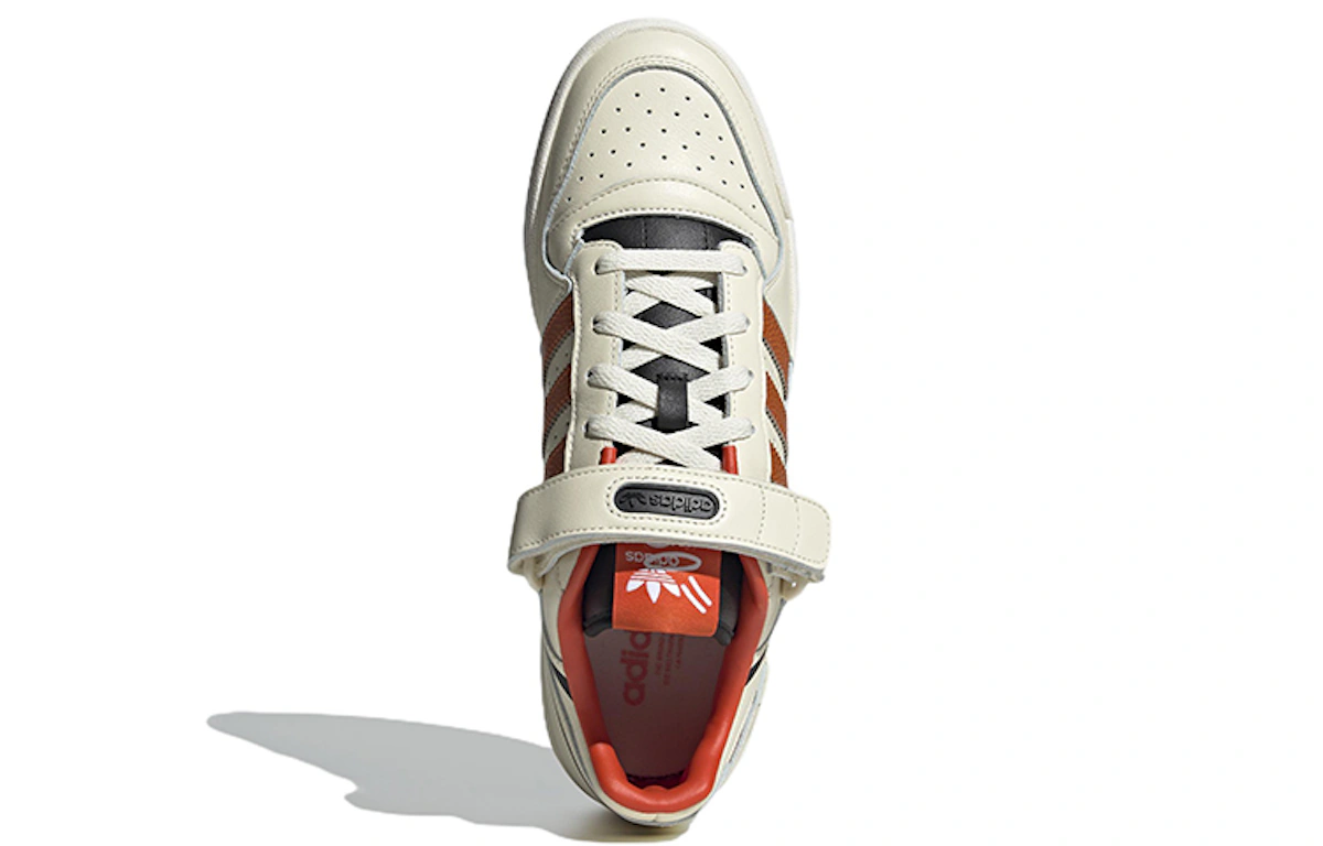 adidas originals Unisex Forum Low Sneakers Ivory/Orange HR0460