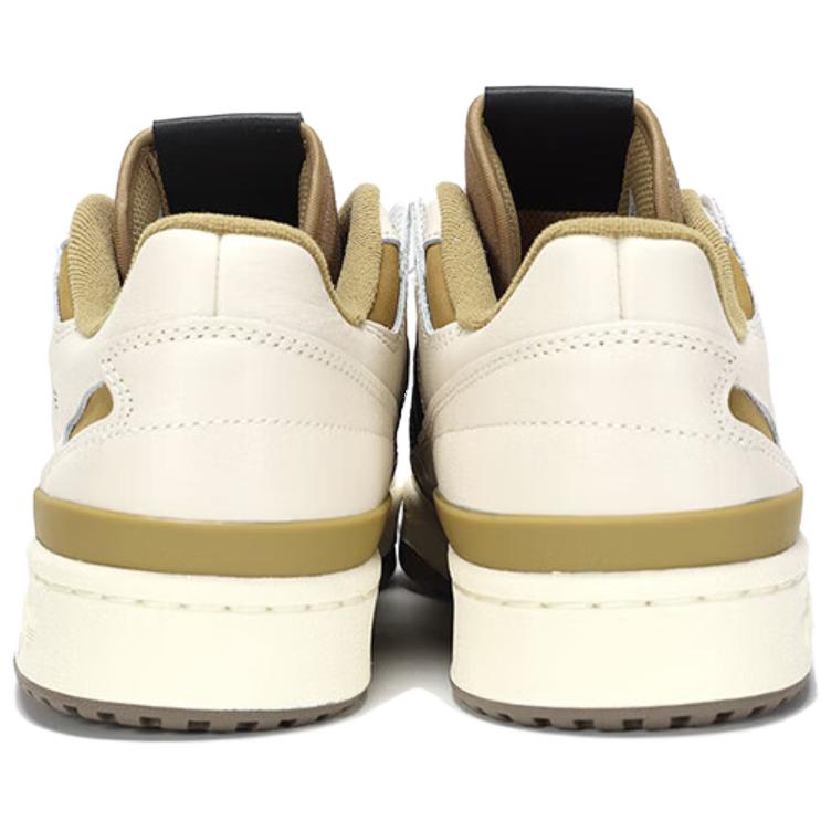 Shop adidas originals FORUM 休閒舒適 防滑減震 低幫 板鞋 男女同款 白棕色