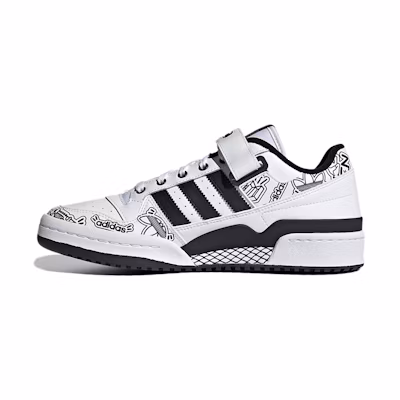 adidas originals Forum Low 'Black White'