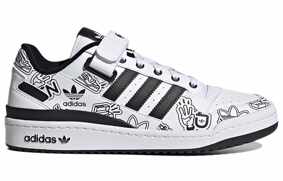 adidas originals Forum Low 'Black White' GW4921