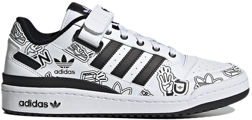 adidas originals Forum Low 'Black White' GW4921 Order adidas originals Forum Low 'Black White' GW4921