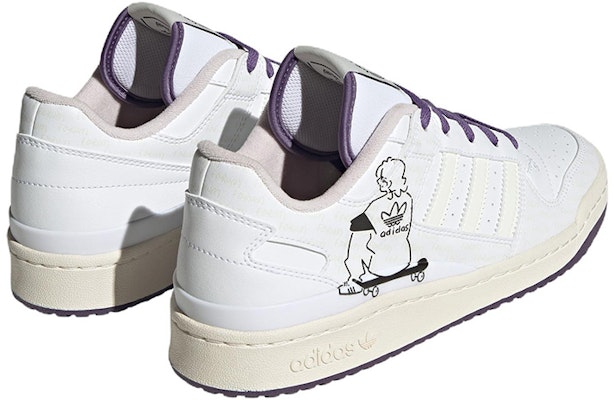 adidas Originals Forum Low CL 'Putih Ungu' IE2121 Shop adidas Originals Forum Low CL 'Putih Ungu' IE2121
