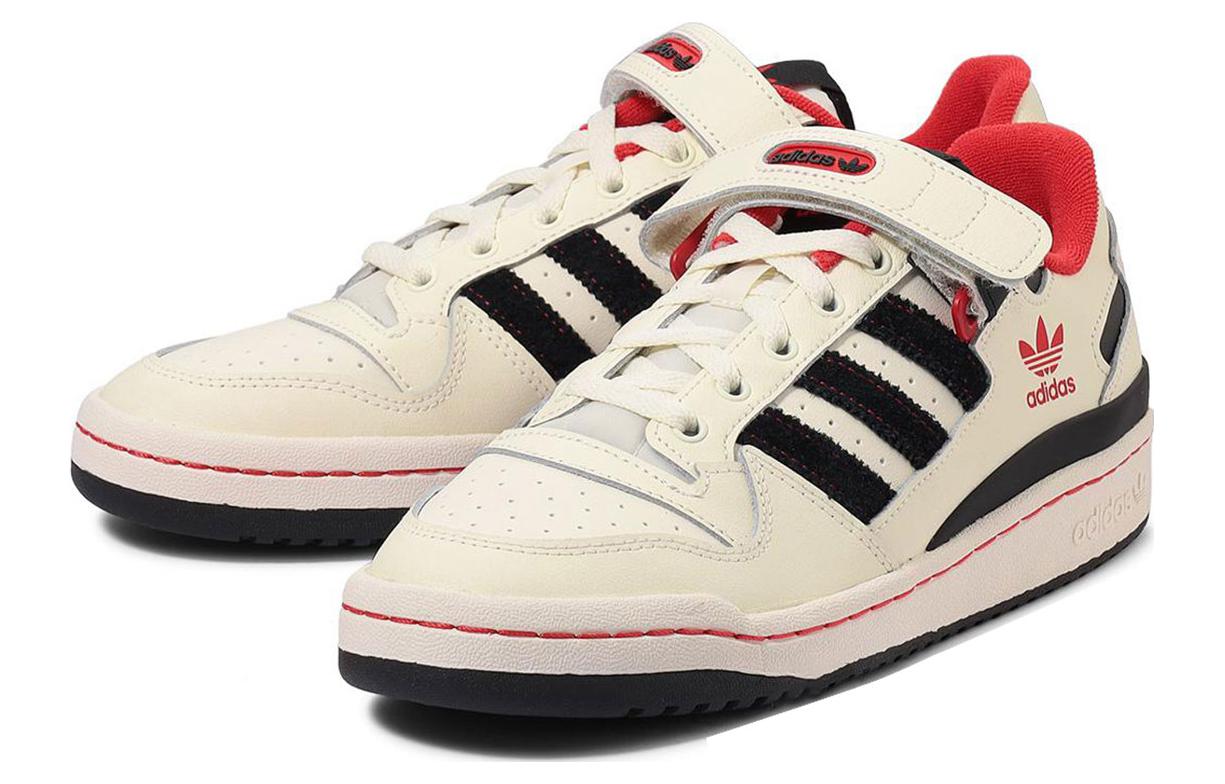 Lookbook adidas Forum Low 'Beige Hitam Merah' GY2518