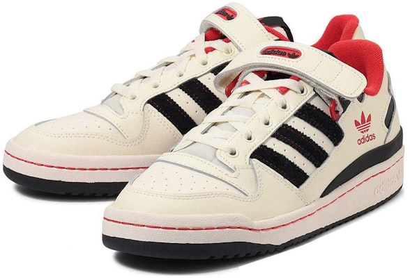 adidas Forum Low 'Beige Hitam Merah' GY2518 Lookbook adidas Forum Low 'Beige Hitam Merah' GY2518