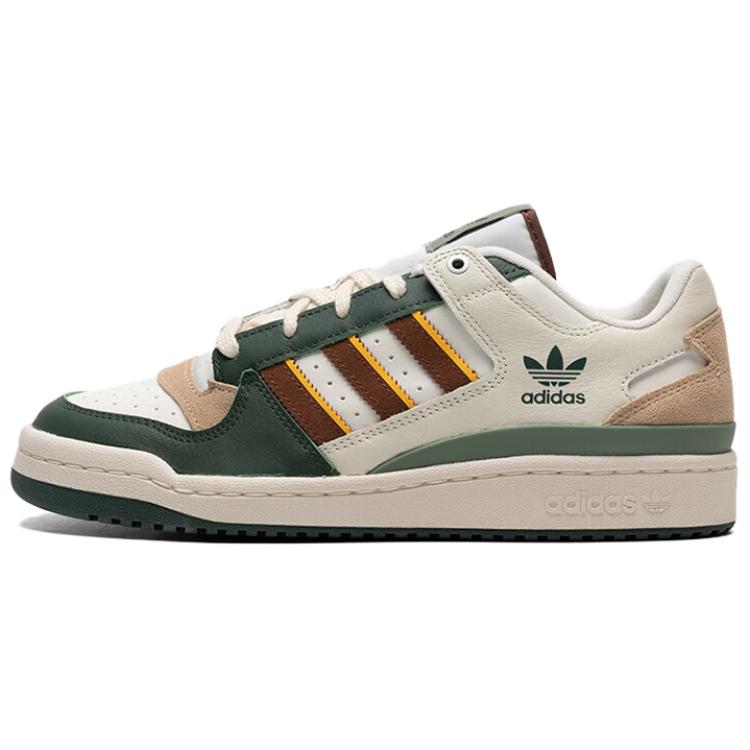 adidas Originals Forum Low CL White Green Brown Casual Sneakers. JP9966 Shoes