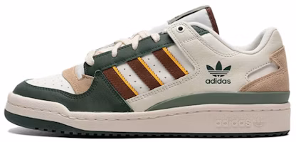 adidas Originals Forum Low CL White Green Brown Casual Sneakers. JP9966 Shoes adidas Originals Forum Low CL White Green Brown Casual Sneakers. JP9966 Shoes