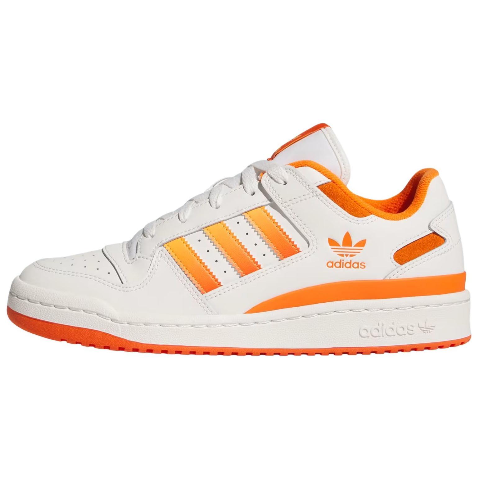 adidas Originals Forum Low CL White Orange Casual Sneakers JI3267