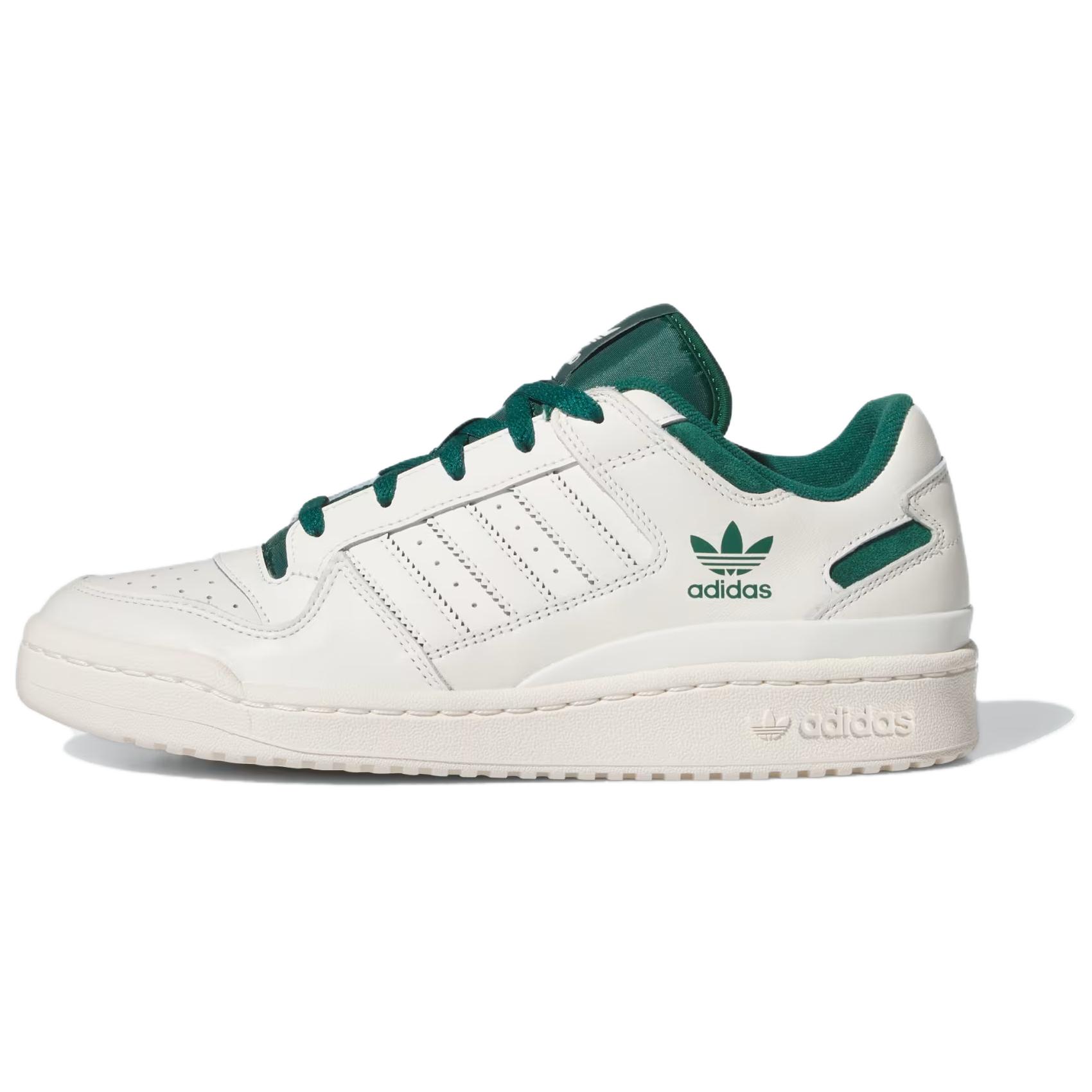 adidas Originals Forum Low White Green Casual Sneakers. IH5354