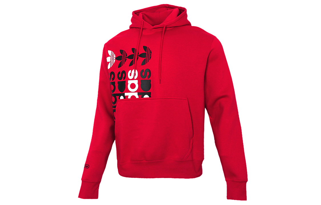 adidas Originals FRM Red Pullover Hoodie Casual Fleece Hoodie GT8369