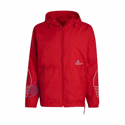 adidas Originals FTO WB Retro Printed Hoodie Jacket Light Scarlet GN3561