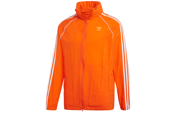adidas Originals Full-Zip Retro Track Jacket Orange Yellow ED6084