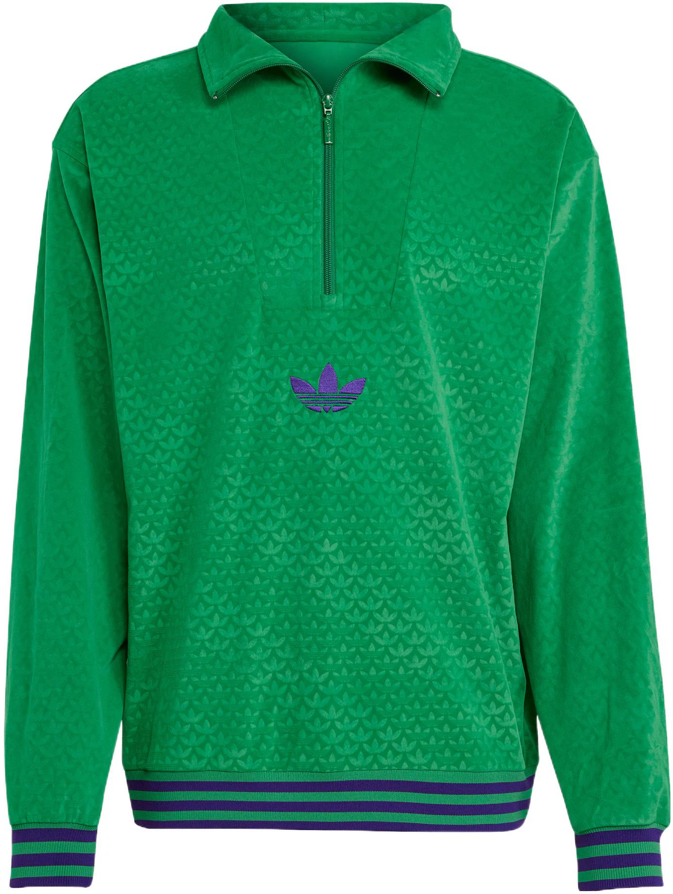 adidas-originals-funnel-velour-half-zip-pullover-sweatshirt-green-ib-3420