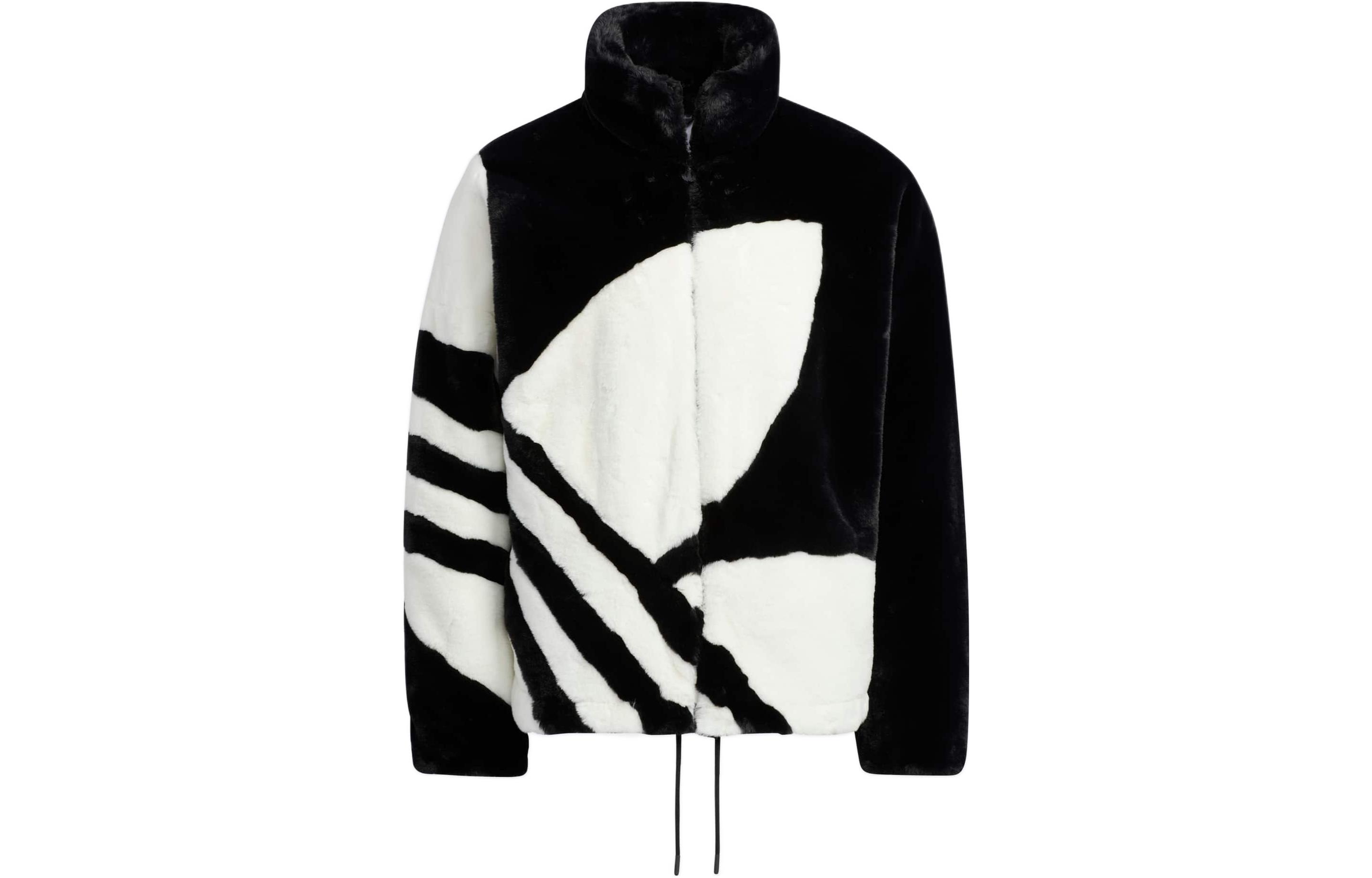 adidas Originals FUR 3-Stripes Zip-Up Jacket Unisex Black HR3483