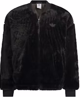 adidas Originals Fur Jacket Black Retro Faux Fur Zip-Up Unisex Sportswear JD3776 adidas Originals Fur Jacket Black Retro Faux Fur Zip-Up Unisex Sportswear JD3776